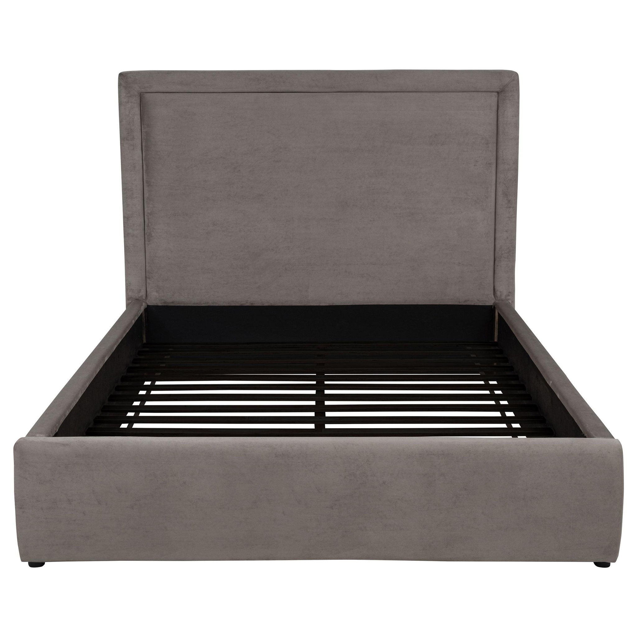 Lawson 54-inch Upholstered Queen Platform Bed Mushroom