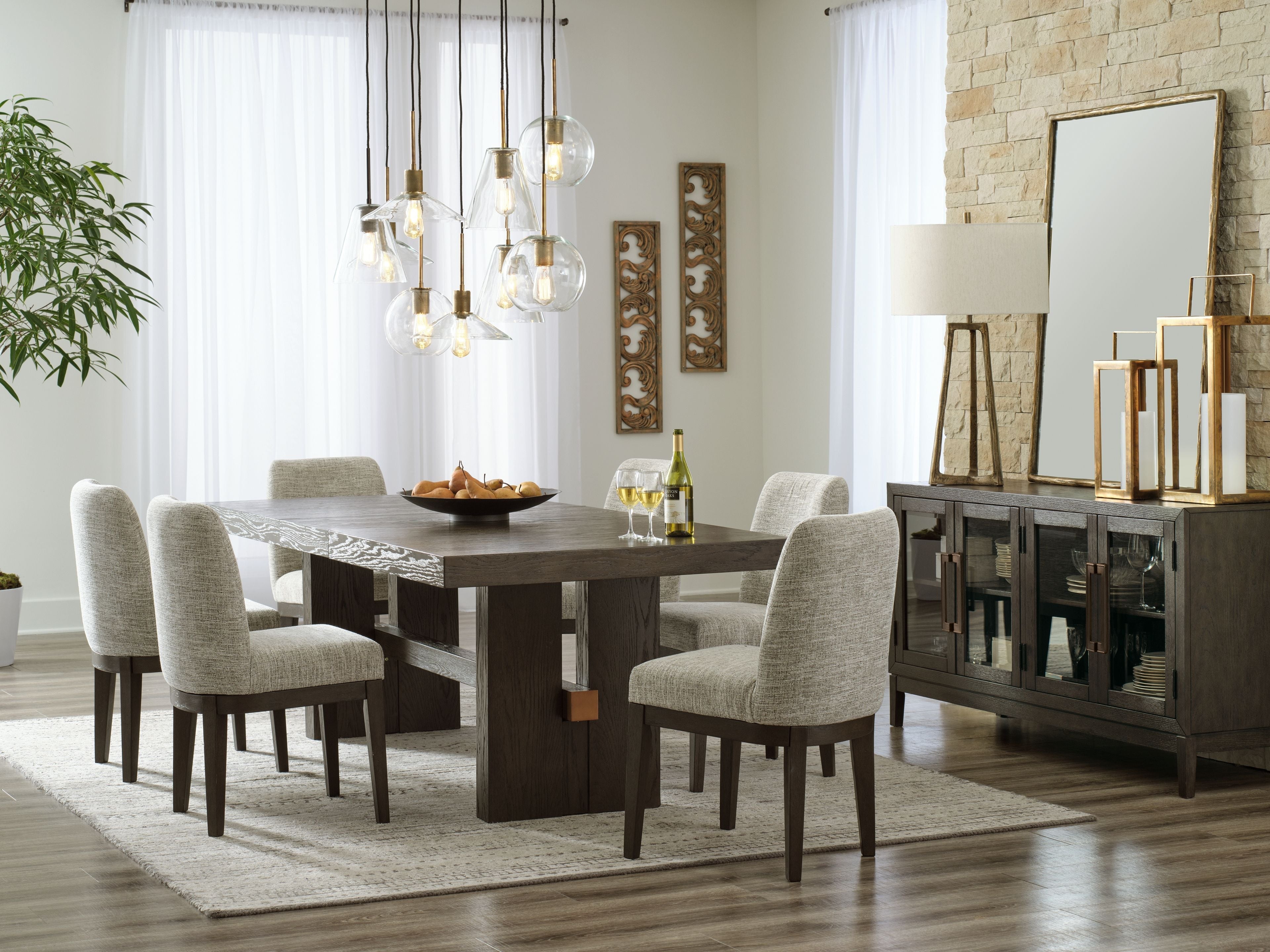 Signature Design by Ashley® Burkhaus - Dining Room Set | Meri Furniture
