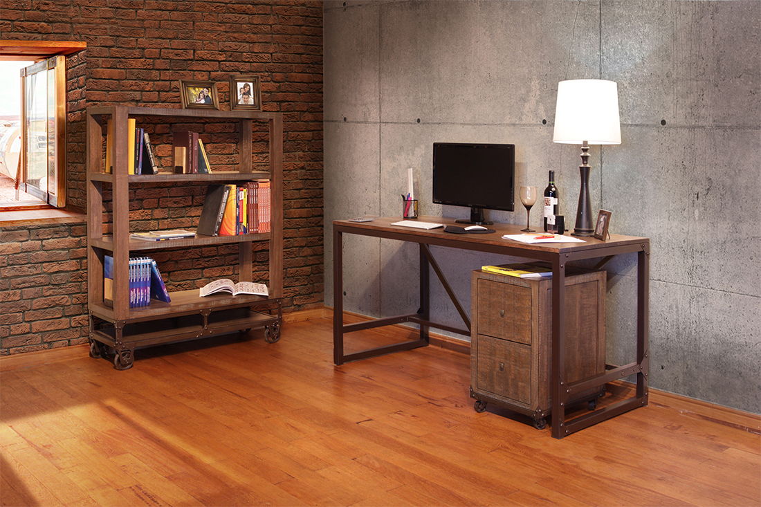 International Furniture Direct Urban Gold - File - Brown / Golden Undertones | Meri Furniture