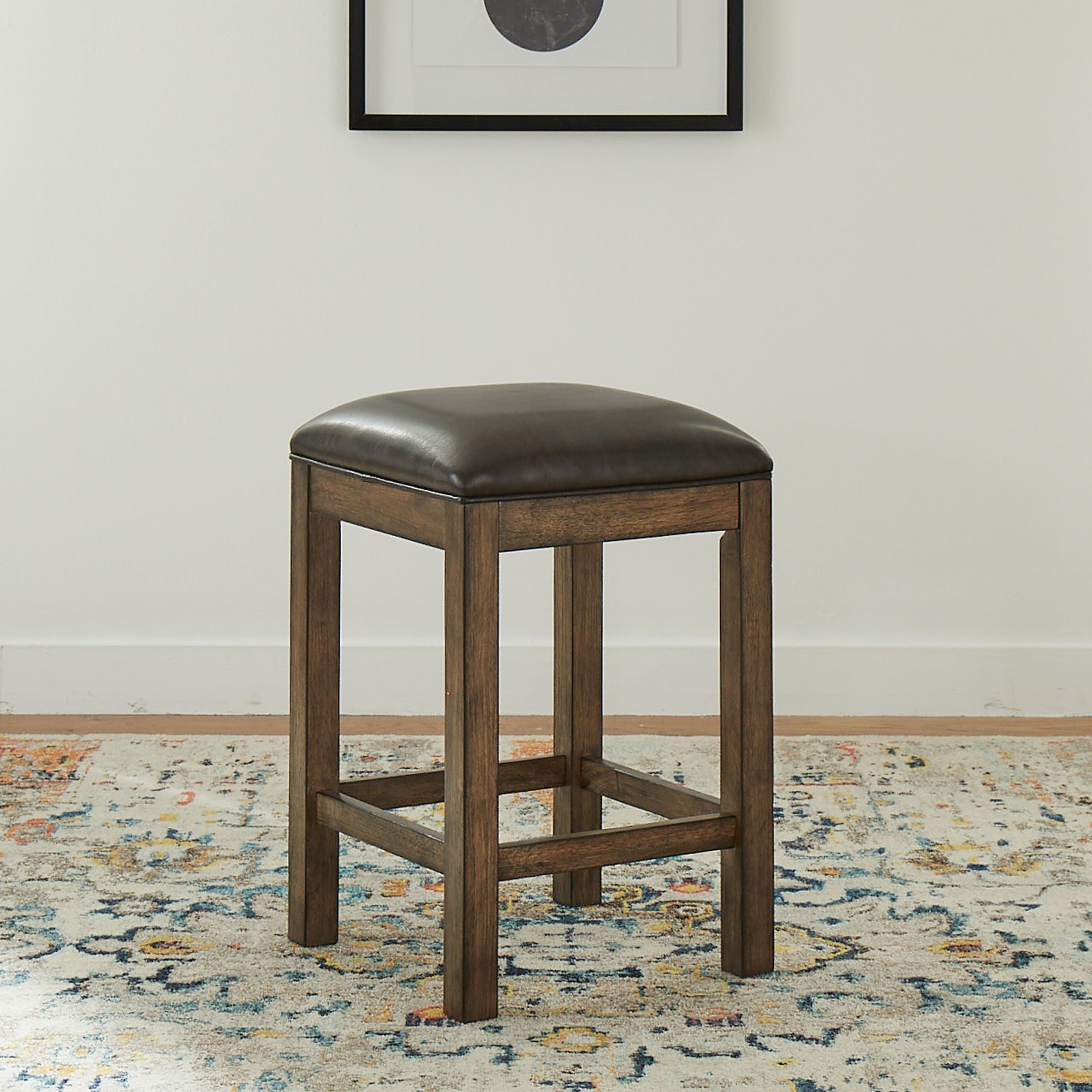Liberty Furniture Lennox - Upholstered Console Stool | Meri Furniture