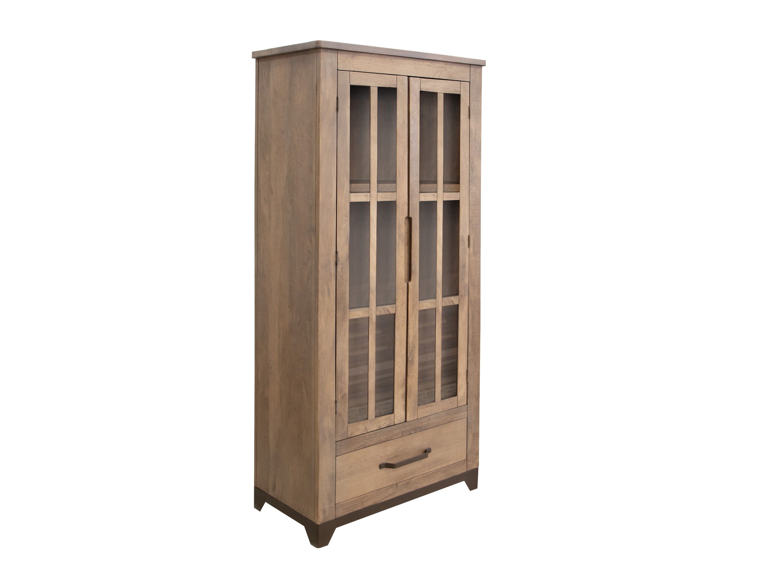 International Furniture Direct Natural Parota - Cabinet - Brown Cappuccino | Meri Furniture