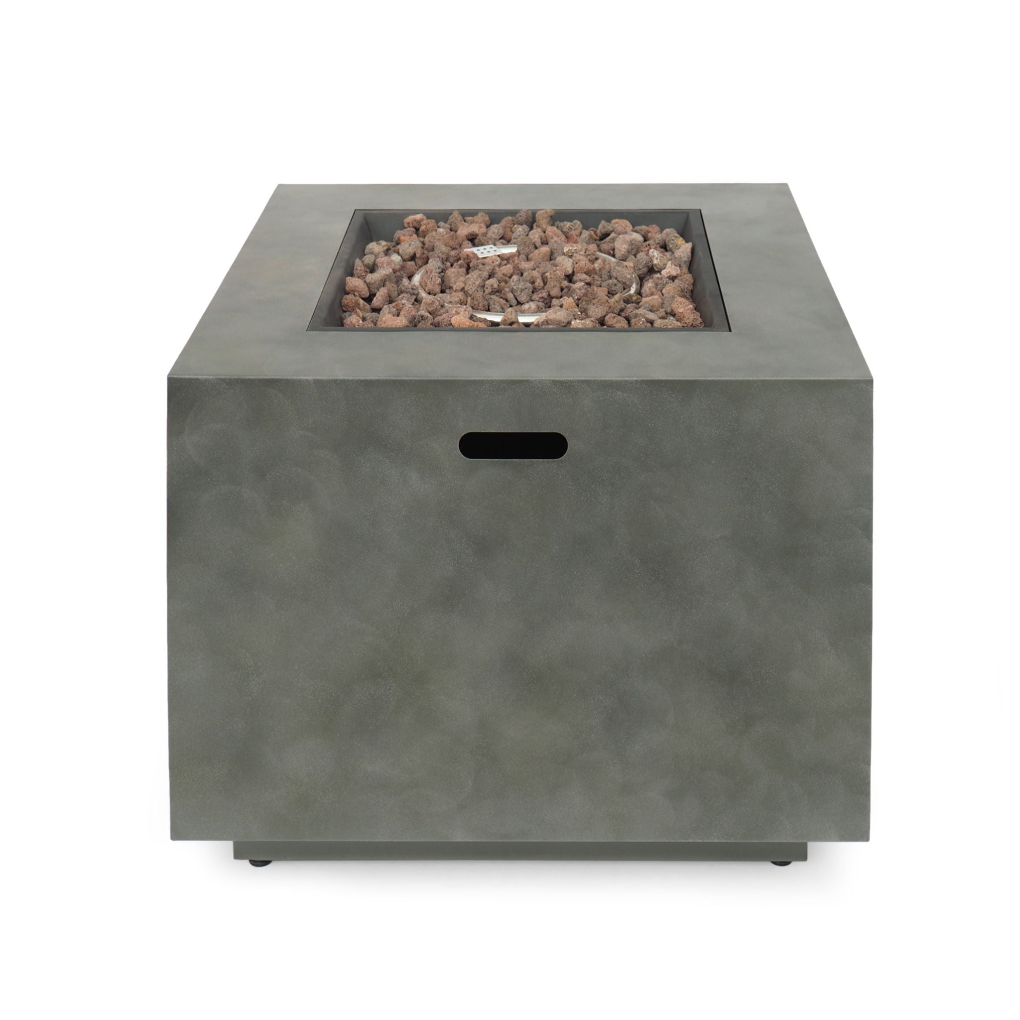 Outdoor Patio Gas Burning Fire Pit Table 50,000 Btu, Square