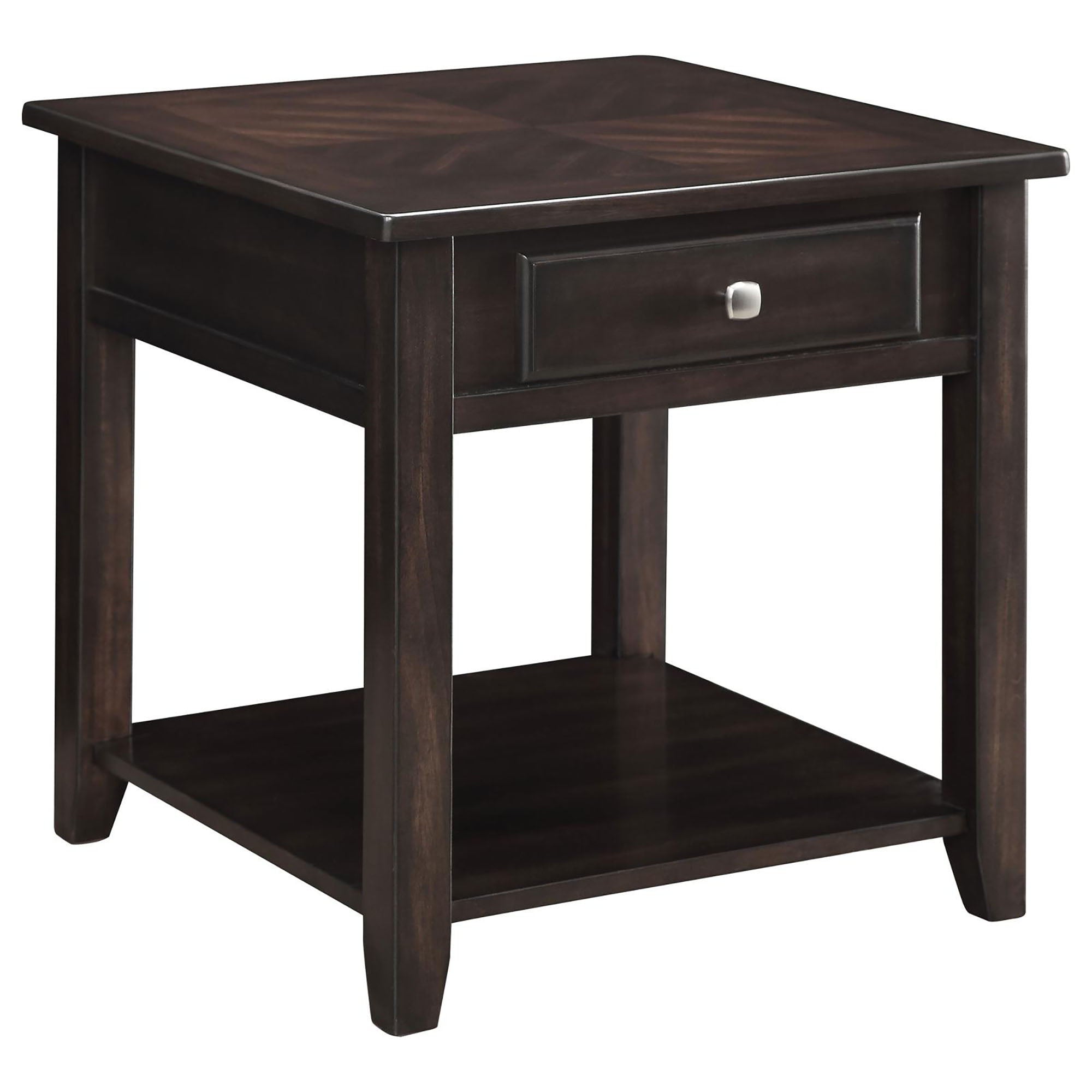 1 Shelf End Table - Brown