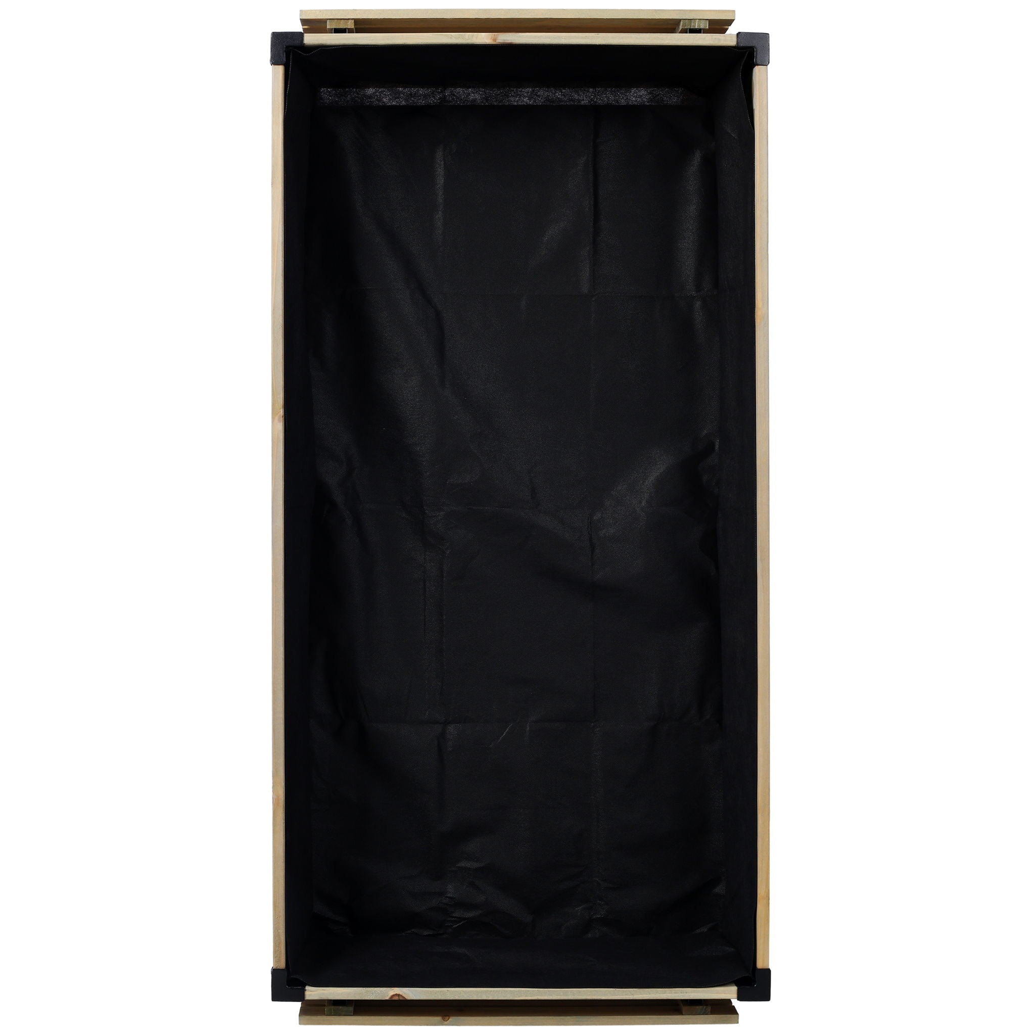 Raised Garden Bed With Metal Legs And Folding Storage Shelf