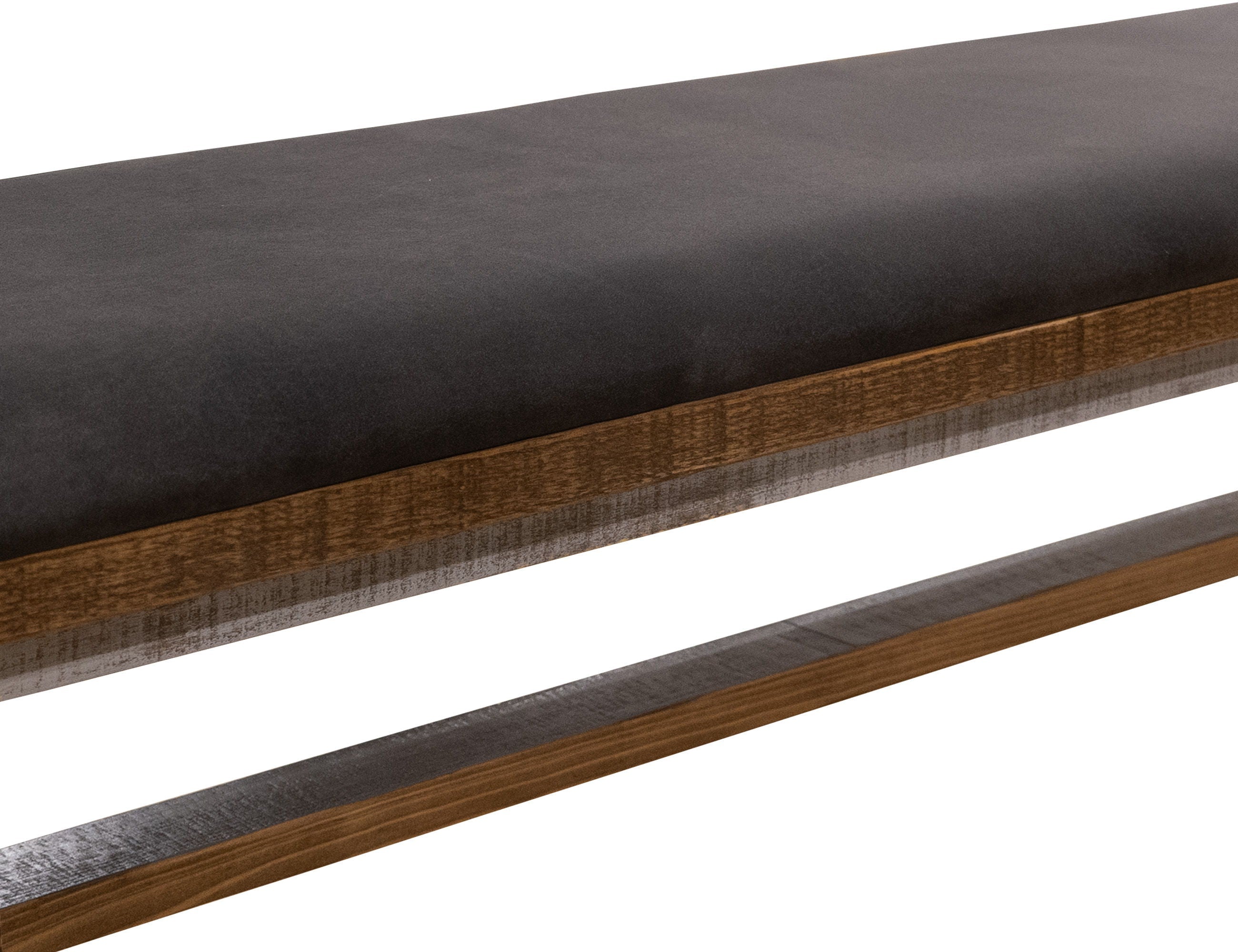 International Furniture Direct Loft Brown - Bench - Gray / Brown | Meri Furniture