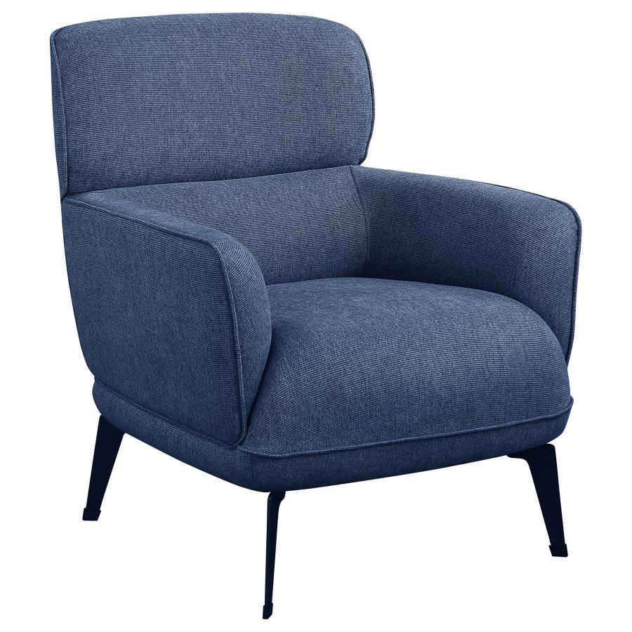 Coaster Fine Furniture Andrea - Upholstered Crecent Arm Accent Chair | Meri Furniture