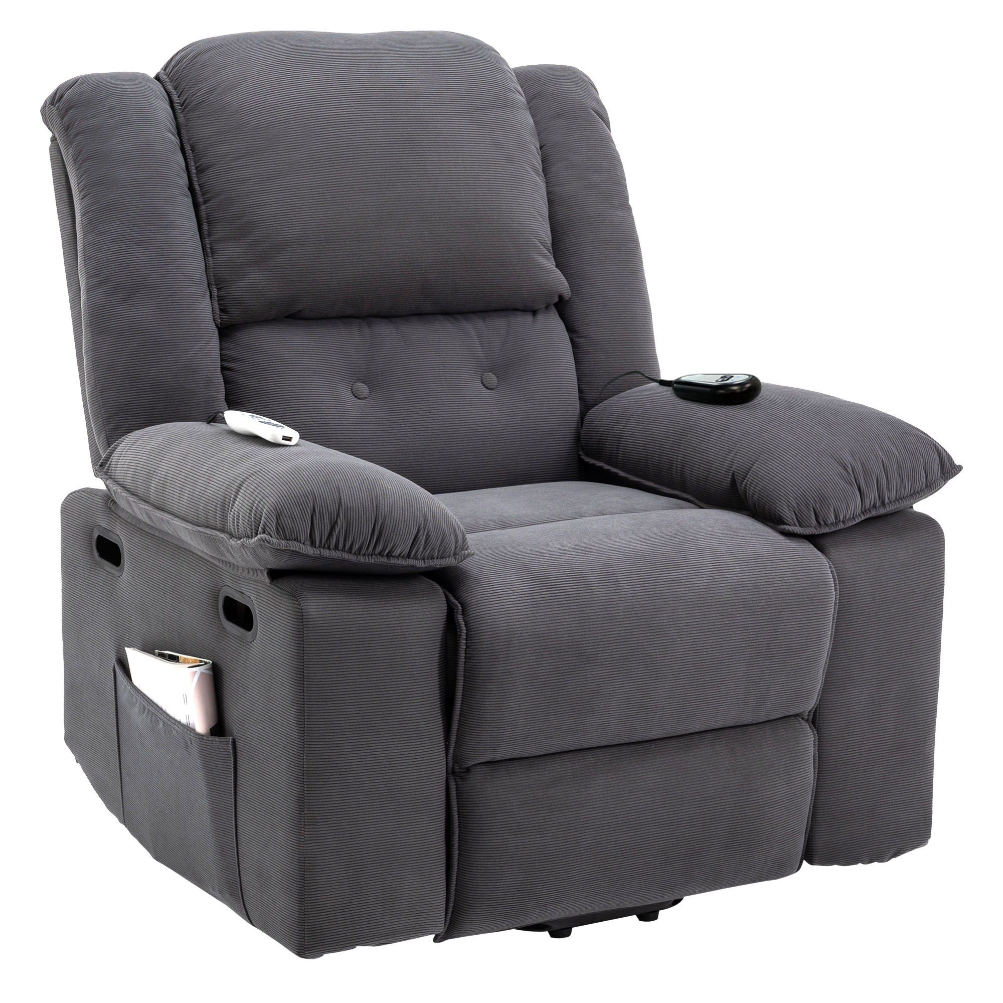 Massage Recliner Power Lift Chair With Adjustable Massage And Heating Function