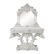 ACME Vanaheim - Console Table - Antique White Finish | Meri Furniture