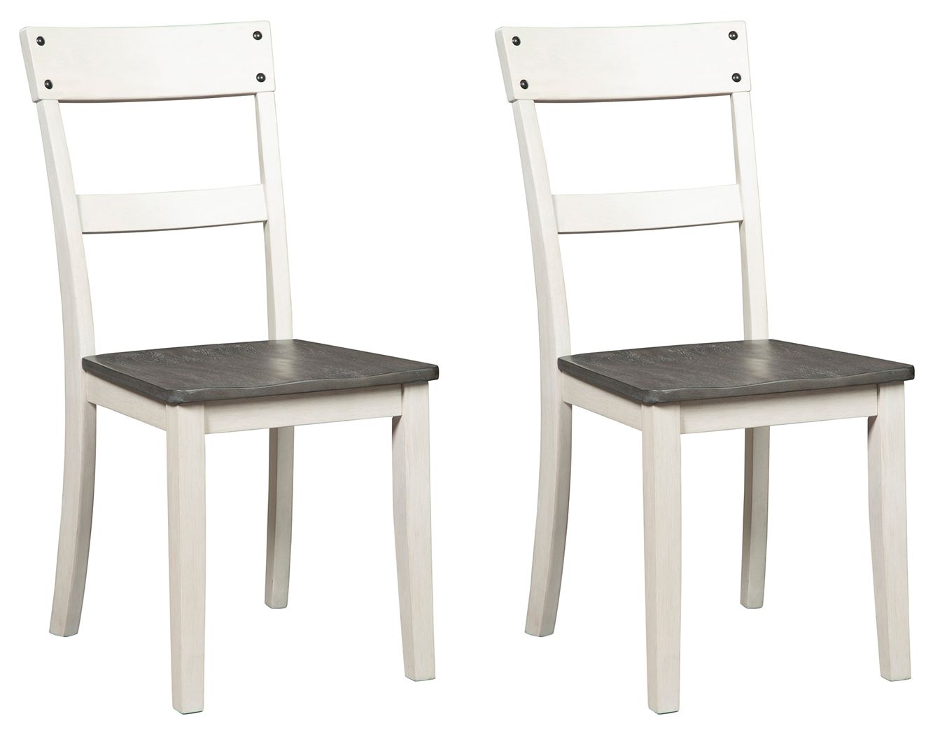 Signature Design by Ashley® Nelling - White / Brown / Beige - Dining Room Side Chair (Set of 2) | Meri Furniture