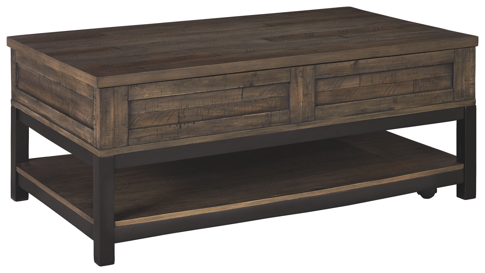 Ashley Furniture Johurst - Grayish Brown - Lift Top Cocktail Table | Meri Furniture