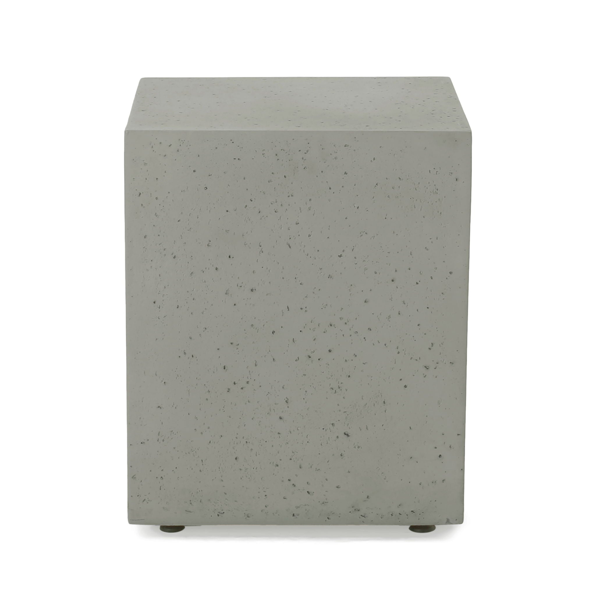 Modern Tank Holder Side Table With Smooth Concrete Surface
