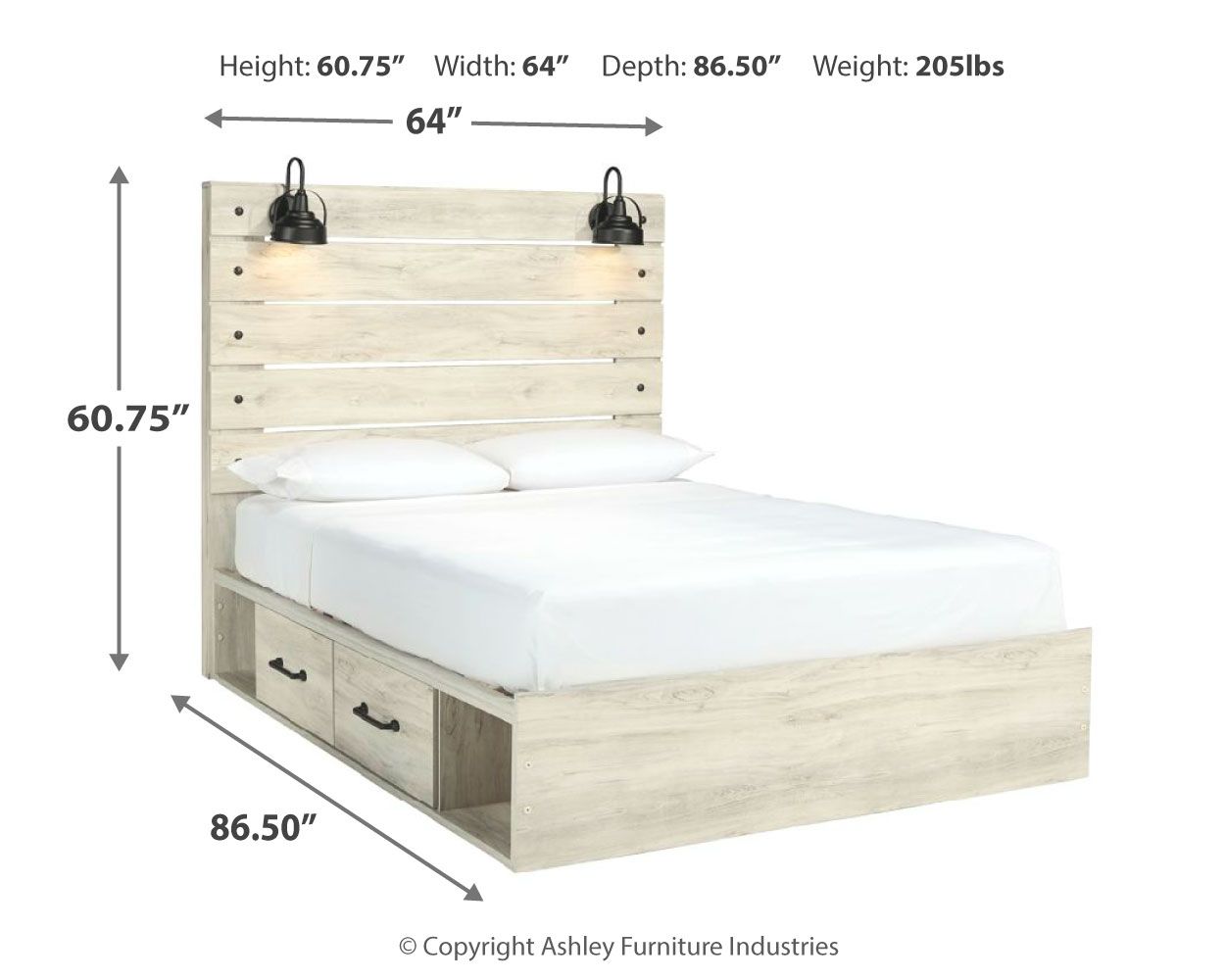 Signature Design by Ashley® Cambeck - Panel Bed | Meri Furniture