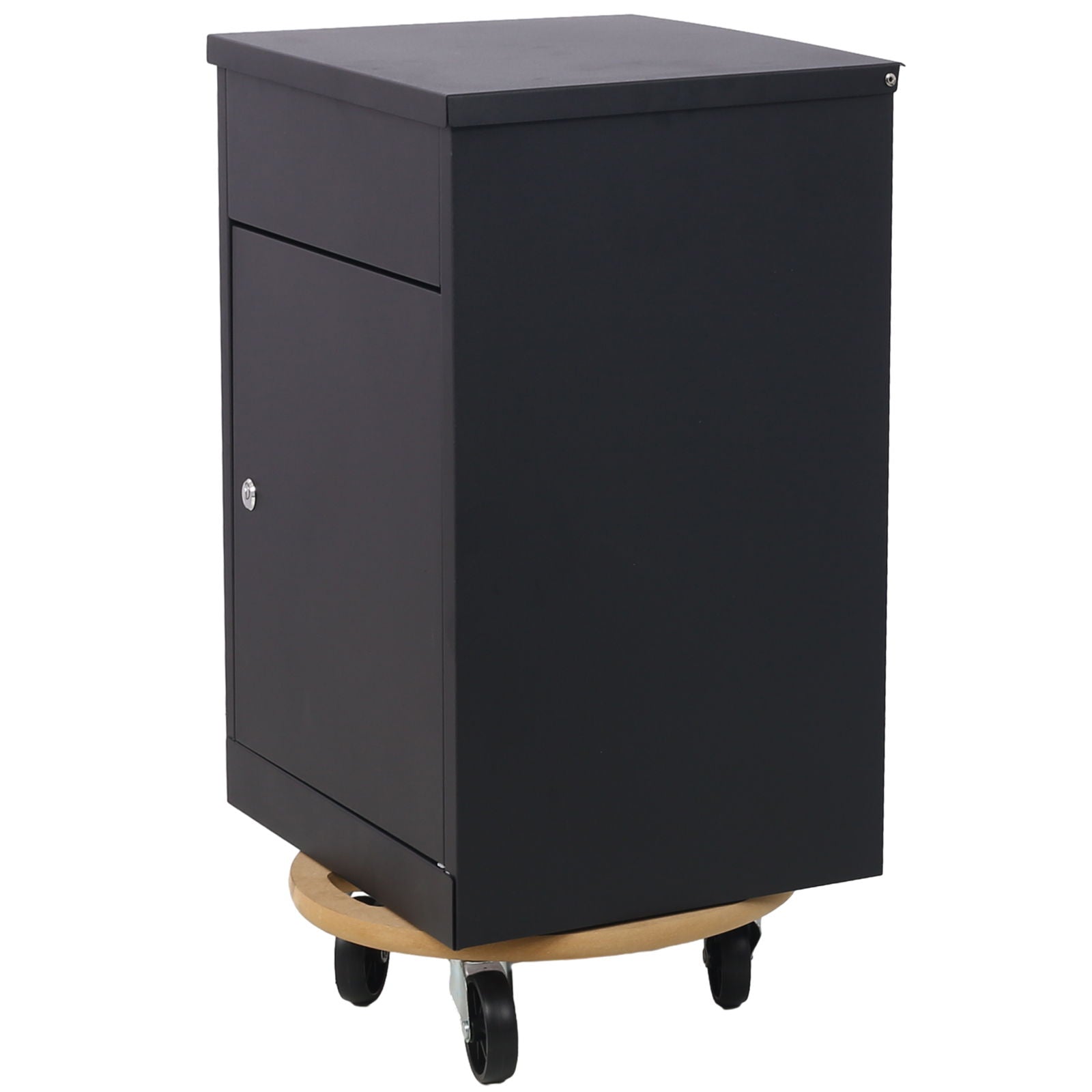 Furniture Moving Dolly, Heavy Duty Wood Rolling Mover With Wheels For Piano Couch Fridge Heavy Items, Securely Holds 500 Lbs (2 Piece Round Platform) - Natural