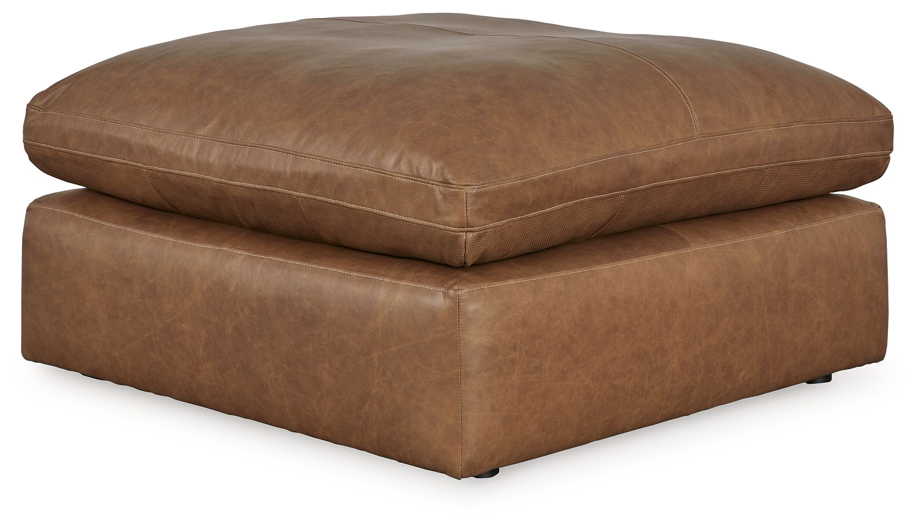 Signature Design by Ashley® Emilia - Caramel - Oversized Accent Ottoman | Meri Furniture