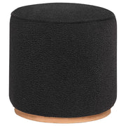 Coaster Fine Furniture Zena - Faux Sheepskin Upholstered Round Ottoman | Meri Furniture
