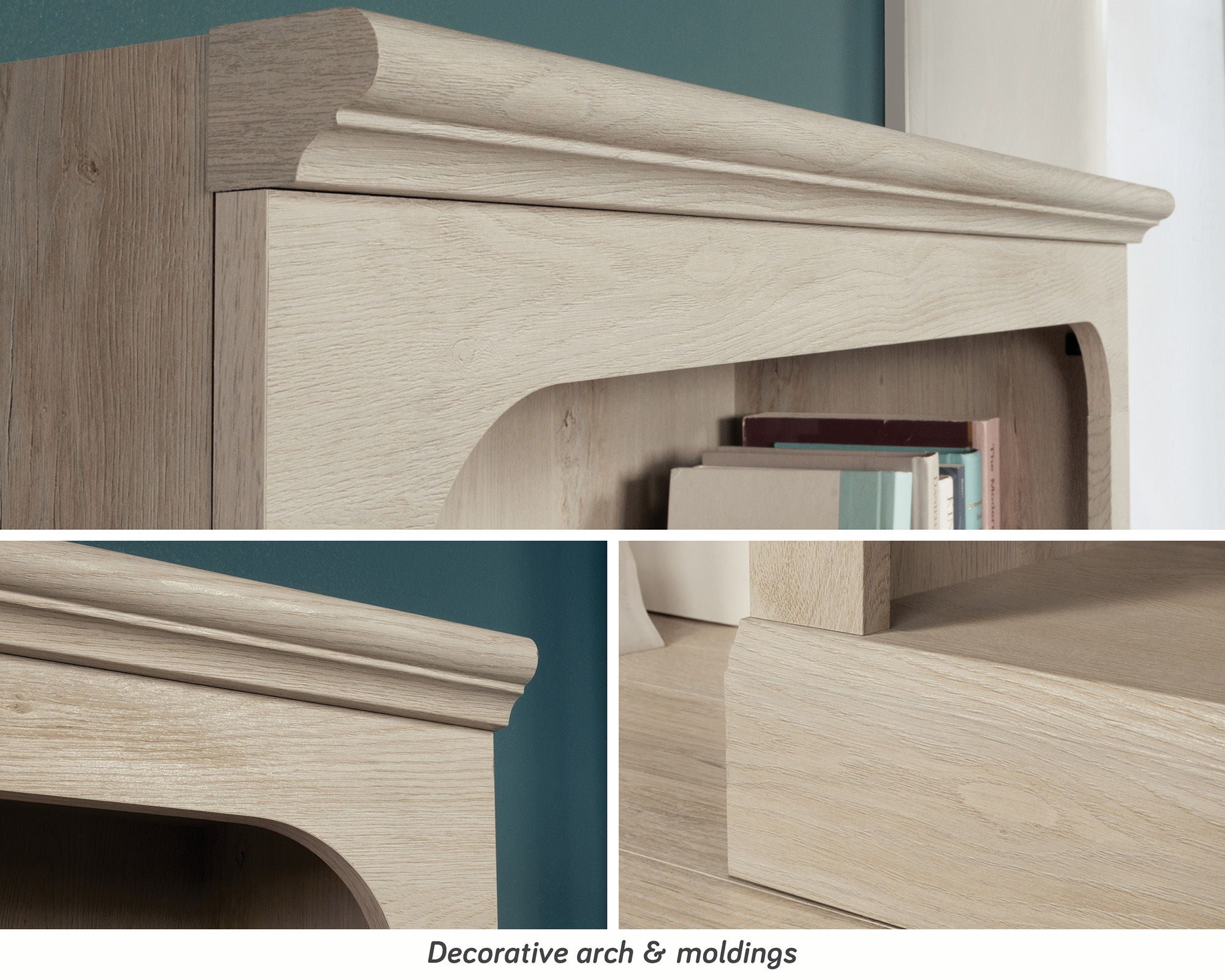 5-Shelf Bookcase in Chalked Chestnut