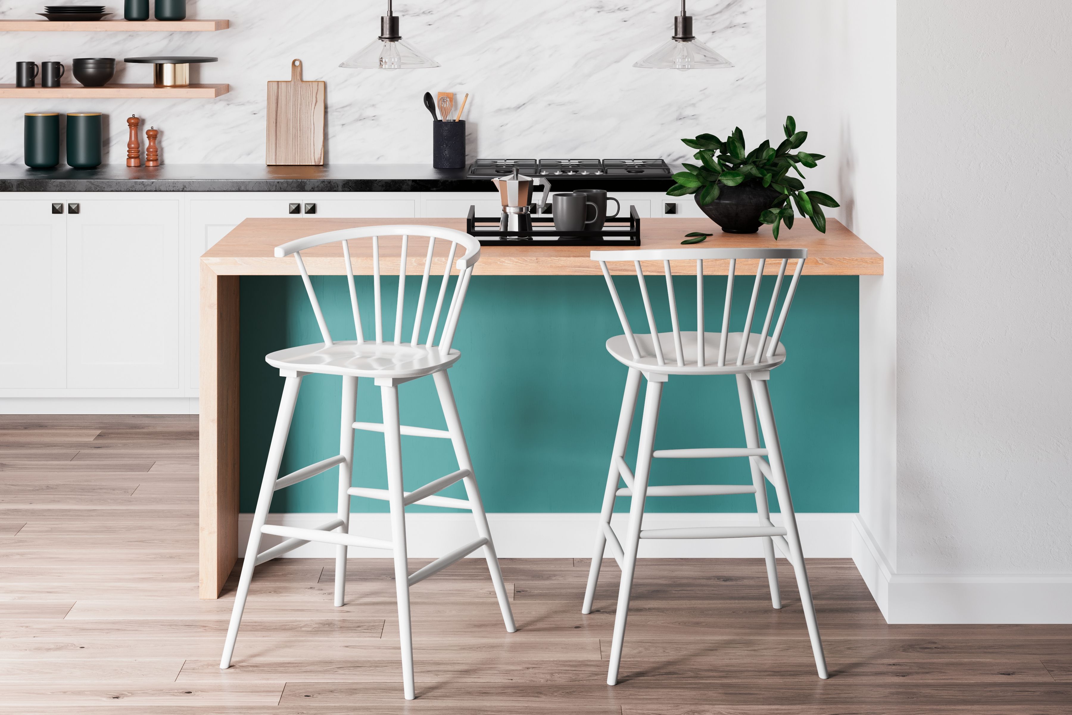 Signature Design by Ashley® Grannen - Barstool (Set of 2) | Meri Furniture