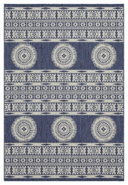 Sunshine - 5'3" X 7'3" Indoor, Outdoor Area Polypropylene Rug - Blue