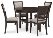 Signature Design by Ashley® Langwest - Brown - Dining Room Table Set (Set of 5) | Meri Furniture