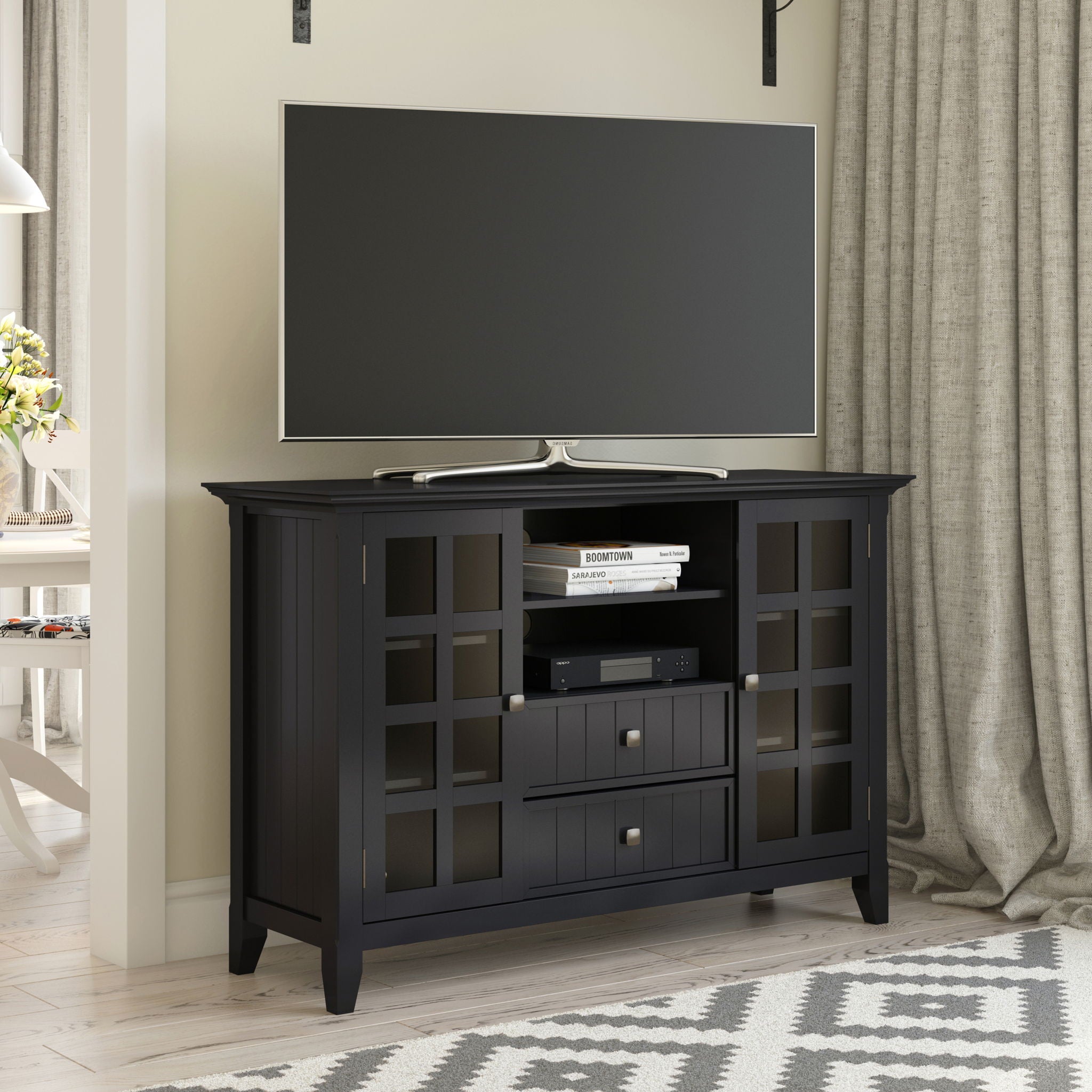 Acadian - Handcrafted Tall TV Media Stand