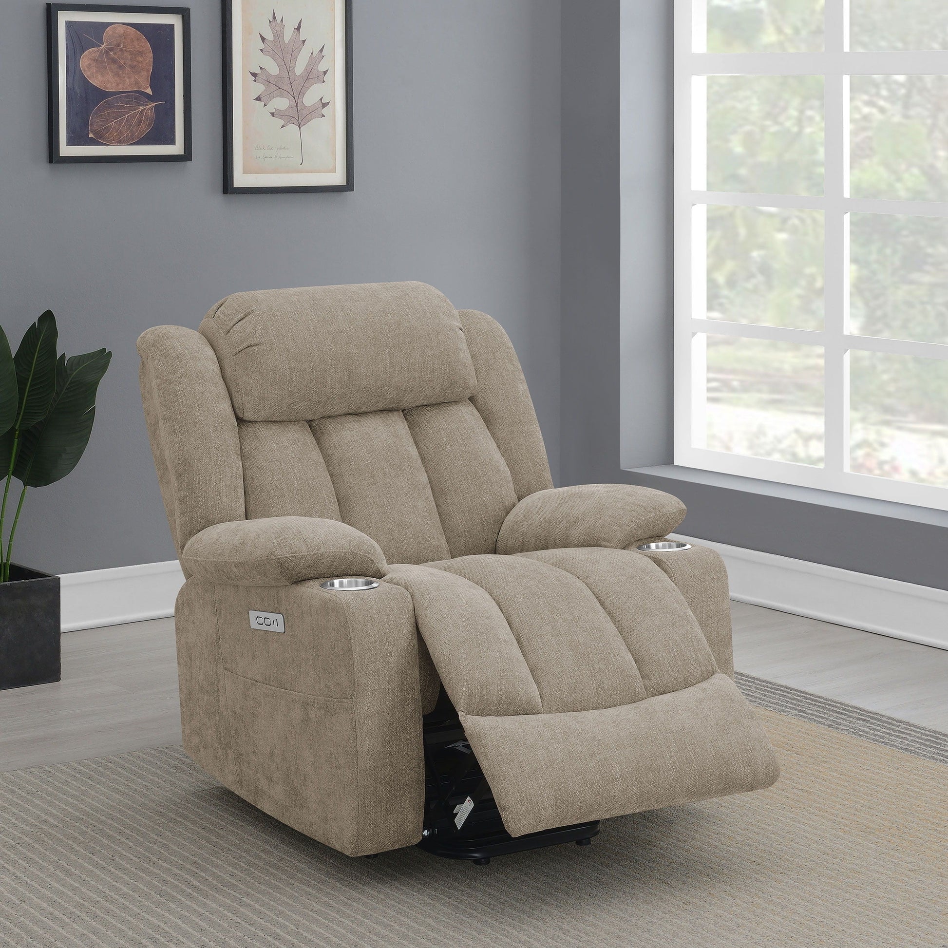 Coaster Fine Furniture Houston - Upholstered Power Lift Recliner Chair | Meri Furniture