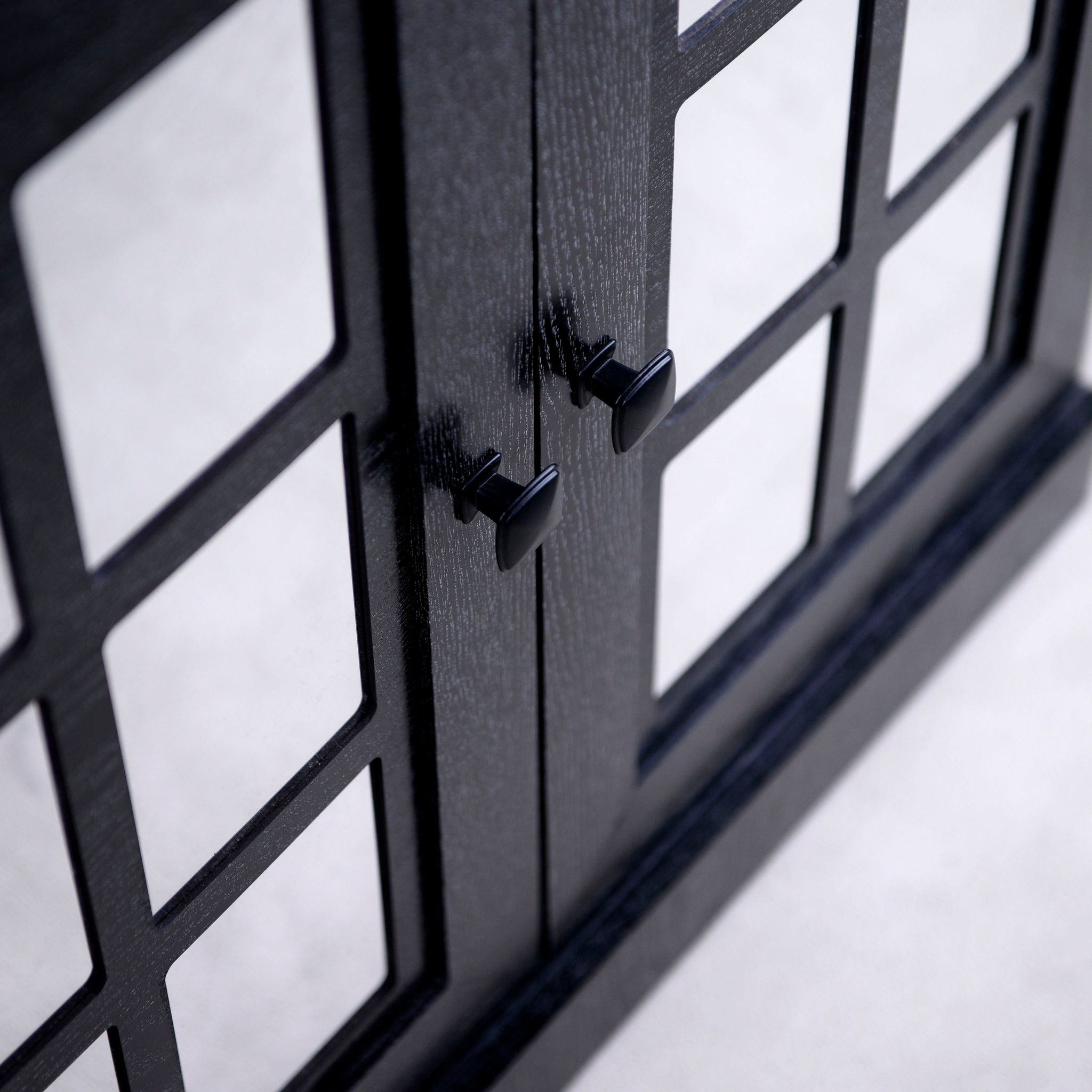 Sideboard Cabinet With Mirrored Doors, Adjustable Shelf, Metal Handles