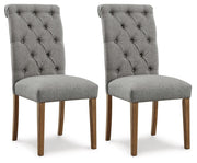 Signature Design by Ashley® Harvina - Gray - Dining Uph Side Chair (Set of 2) | Meri Furniture