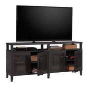 TV Credenza with Doors in Raven Oak