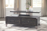 Todoe - Dark Gray - Lift Top Cocktail Table