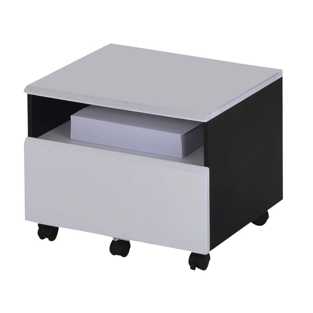 ACME Ellis - File Cabinet - Black & White | Meri Furniture
