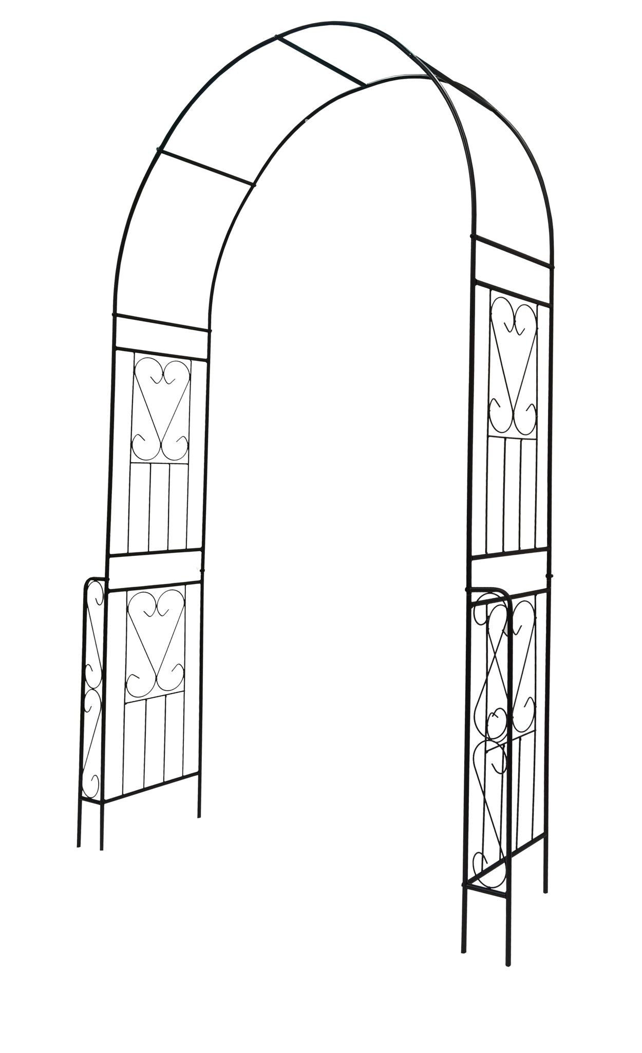 Metal Garden Arch Garden Arbor Trellis Climbing Plants Support Rose Arch Outdoor Arch