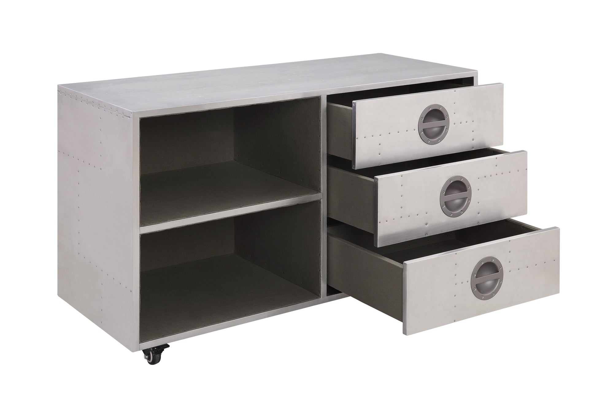 ACME Brancaster - Cabinet - Aluminum - 23" | Meri Furniture