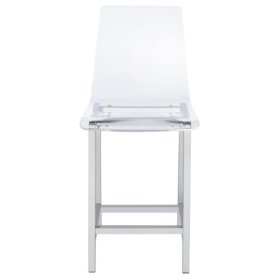 Coaster Fine Furniture Juelia - Chrome Stools (Set of 2) | Meri Furniture