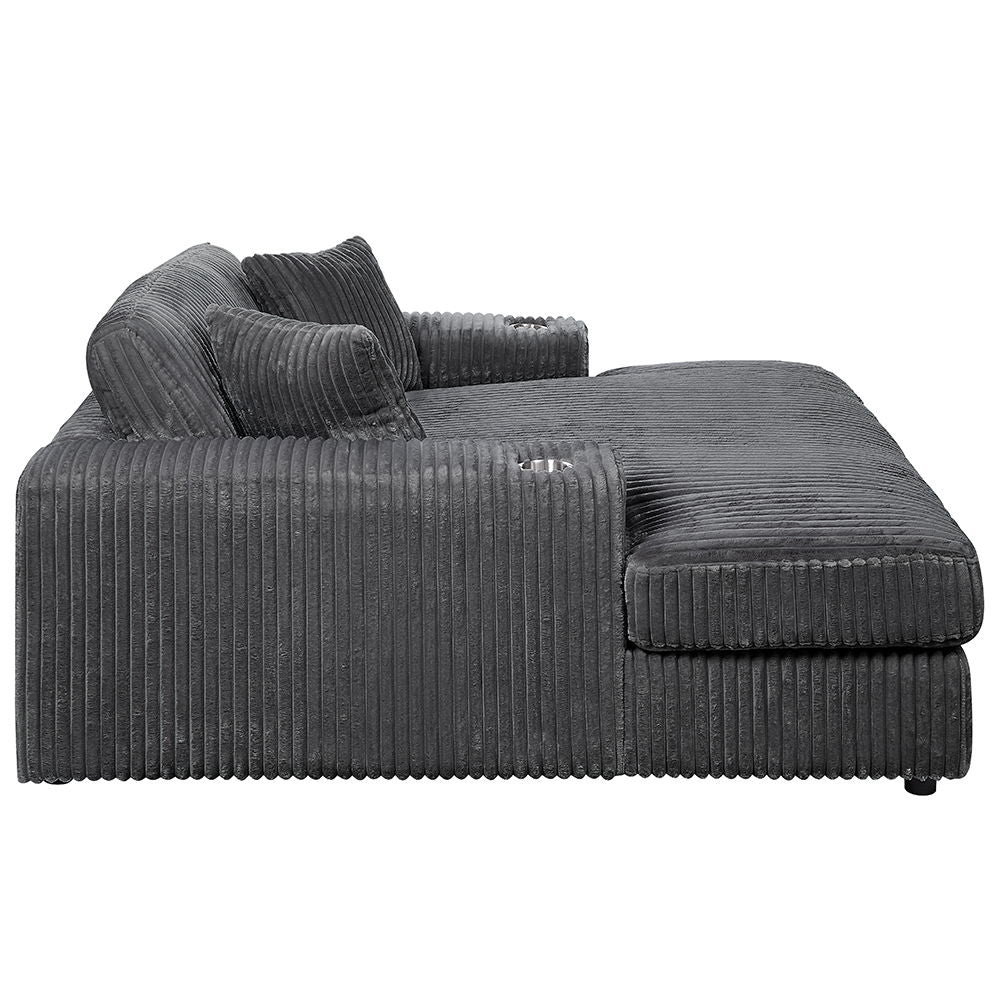 ACME Hilde - Chaise With 2 Pillows | Meri Furniture