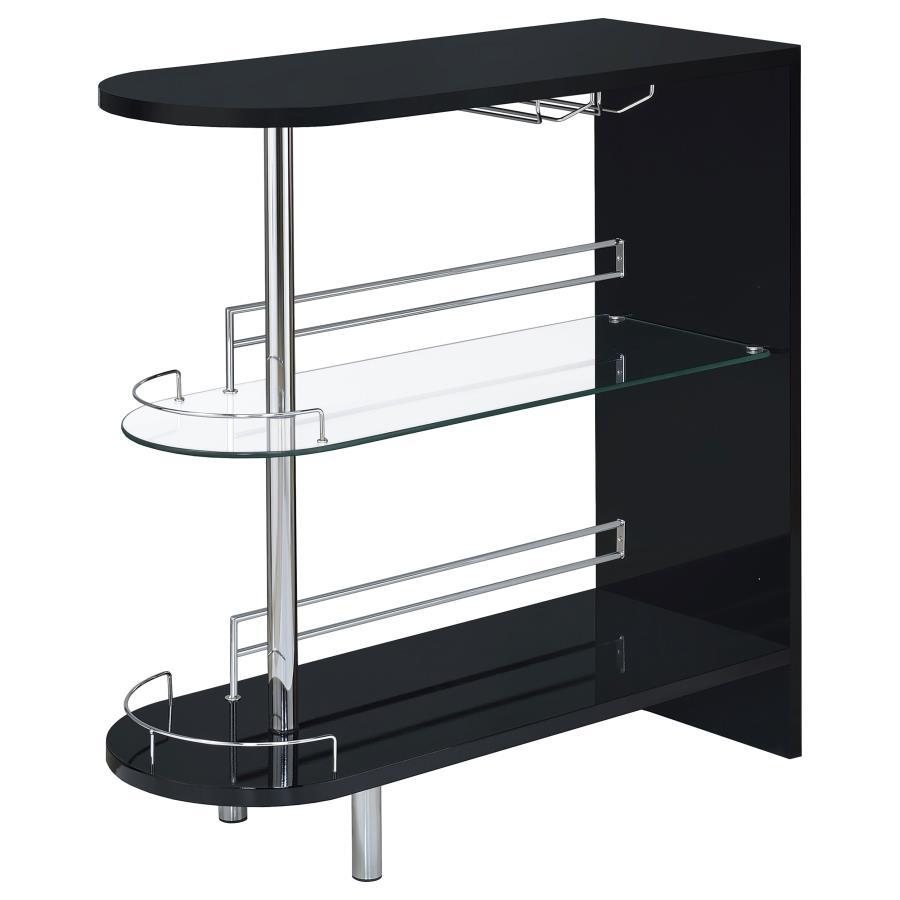 Coaster Fine Furniture Adolfo - Rectangular 2-Tier Home Bar Table | Meri Furniture