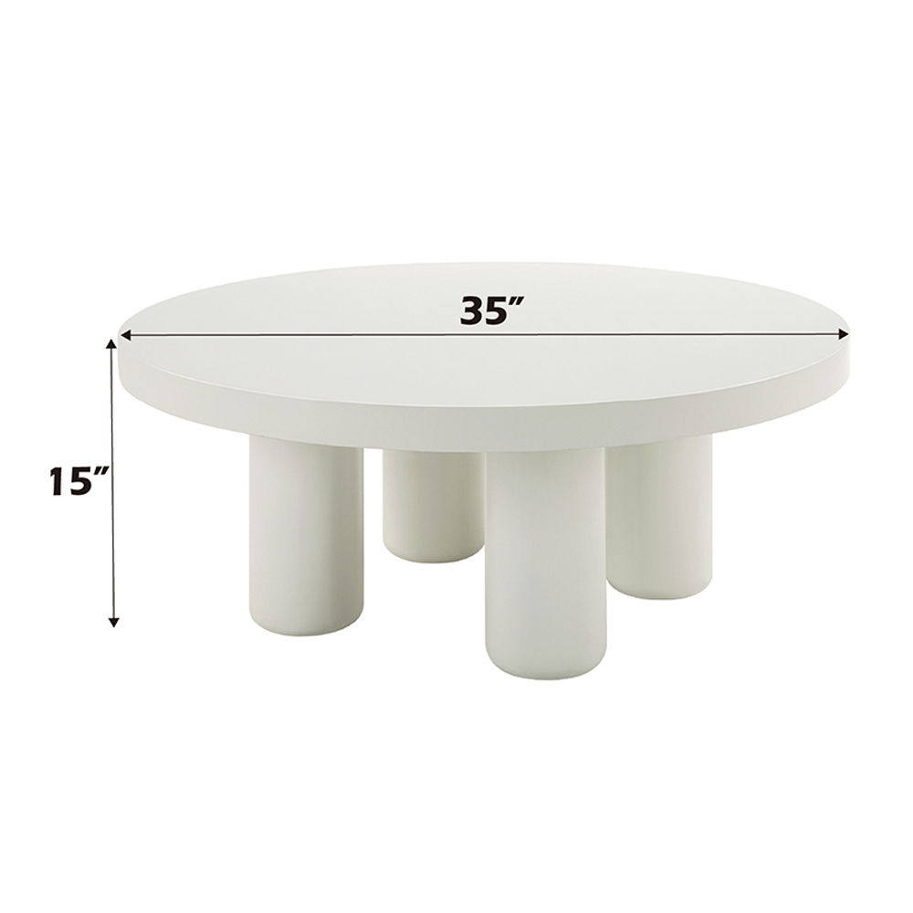 Sanat - Coffee Table - White
