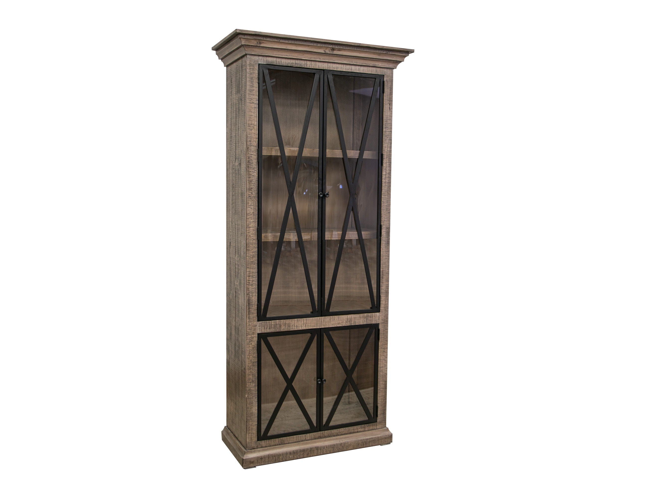 International Furniture Direct Xoan - Cabinet - Brown | Meri Furniture