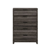 Liberty Furniture Tanners Creek - 5 Drawer Chest - Dark Gray | Meri Furniture