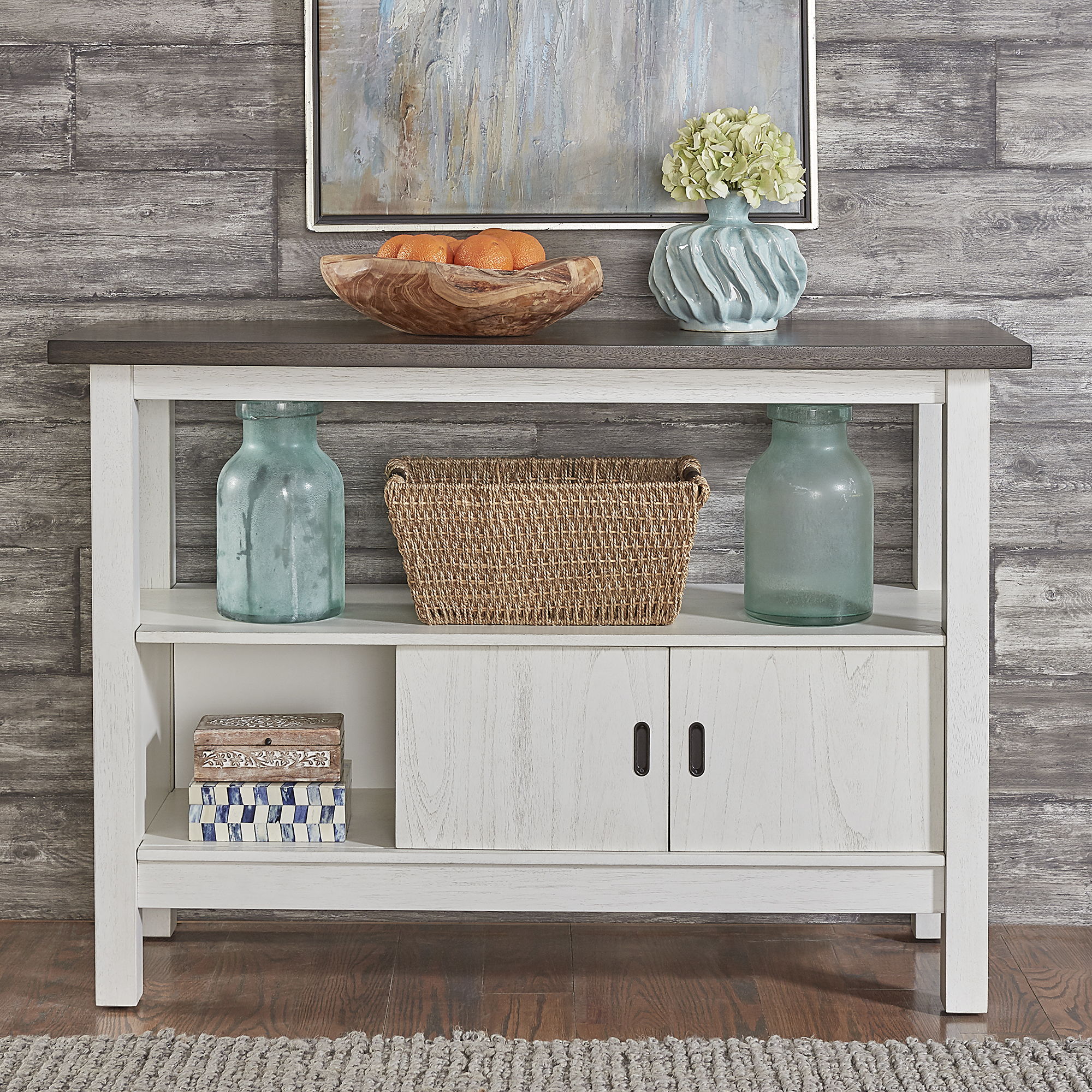 Liberty Furniture Brook Bay - Sideboard - White | Meri Furniture