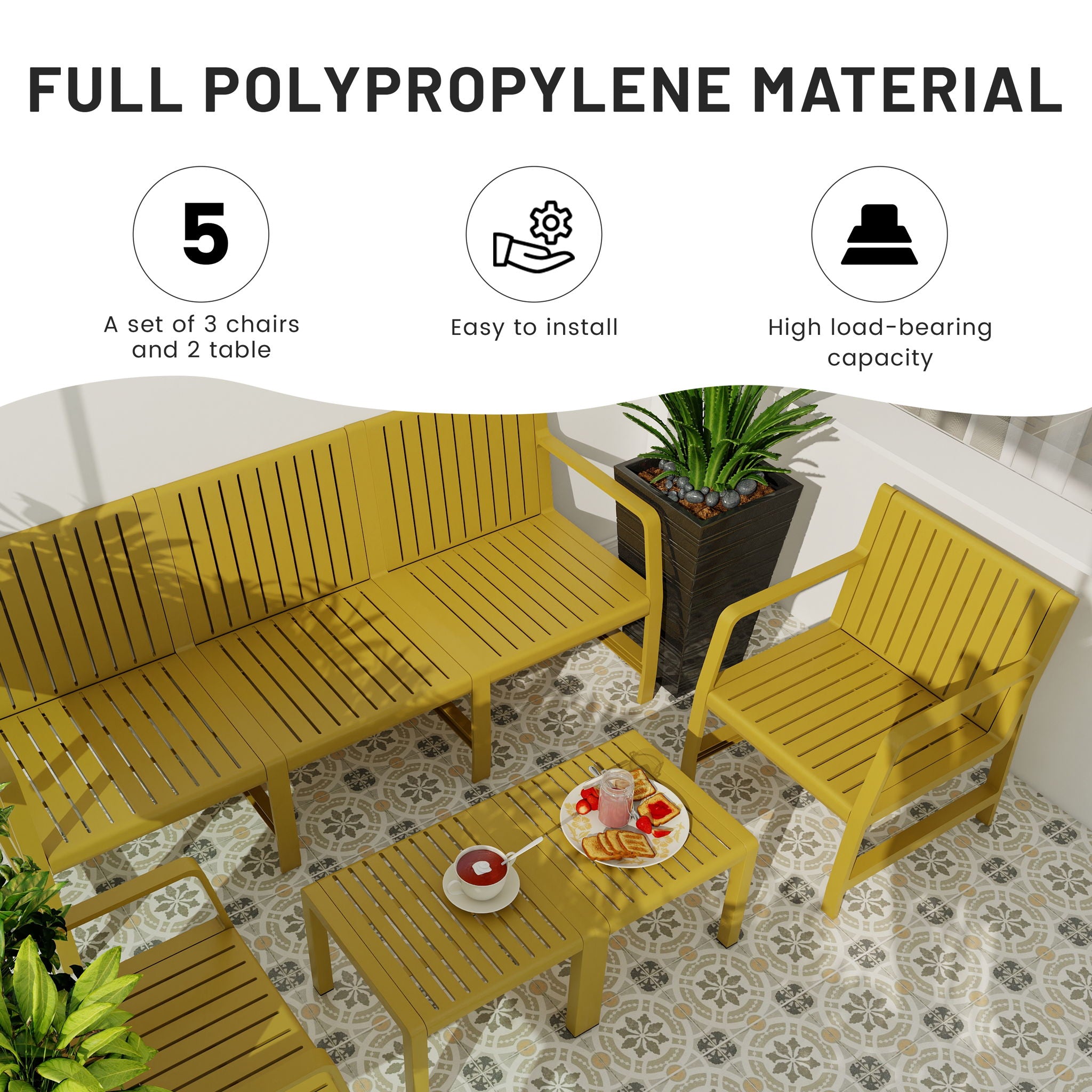 Furniture Set, Waterproof And Durable