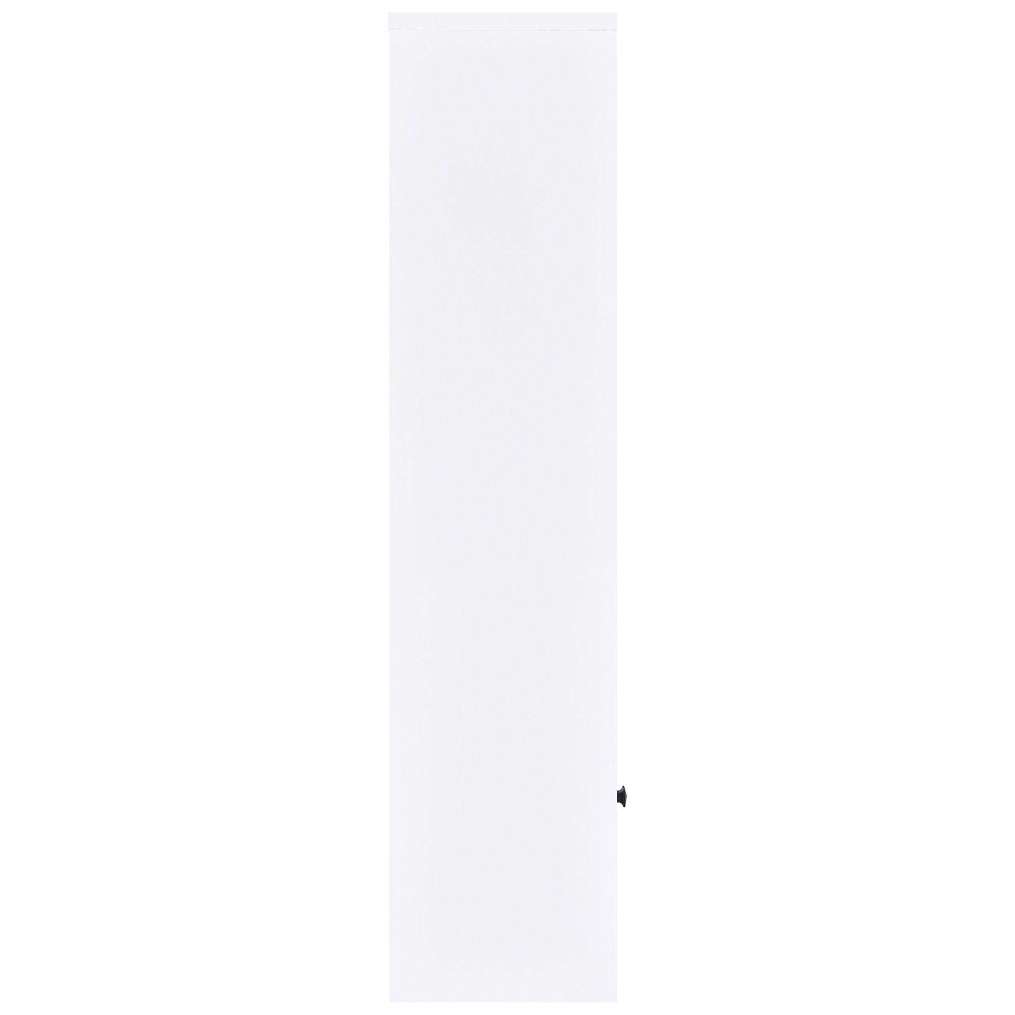 Laughlin 4-shelf Engineered Wood Media Tower White