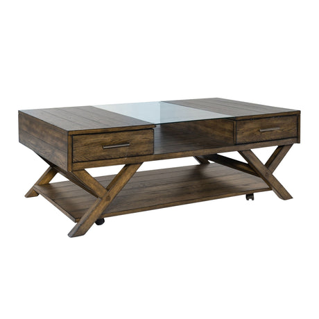 Liberty Furniture Lennox - Display Cocktail Table - Dark Brown | Meri Furniture