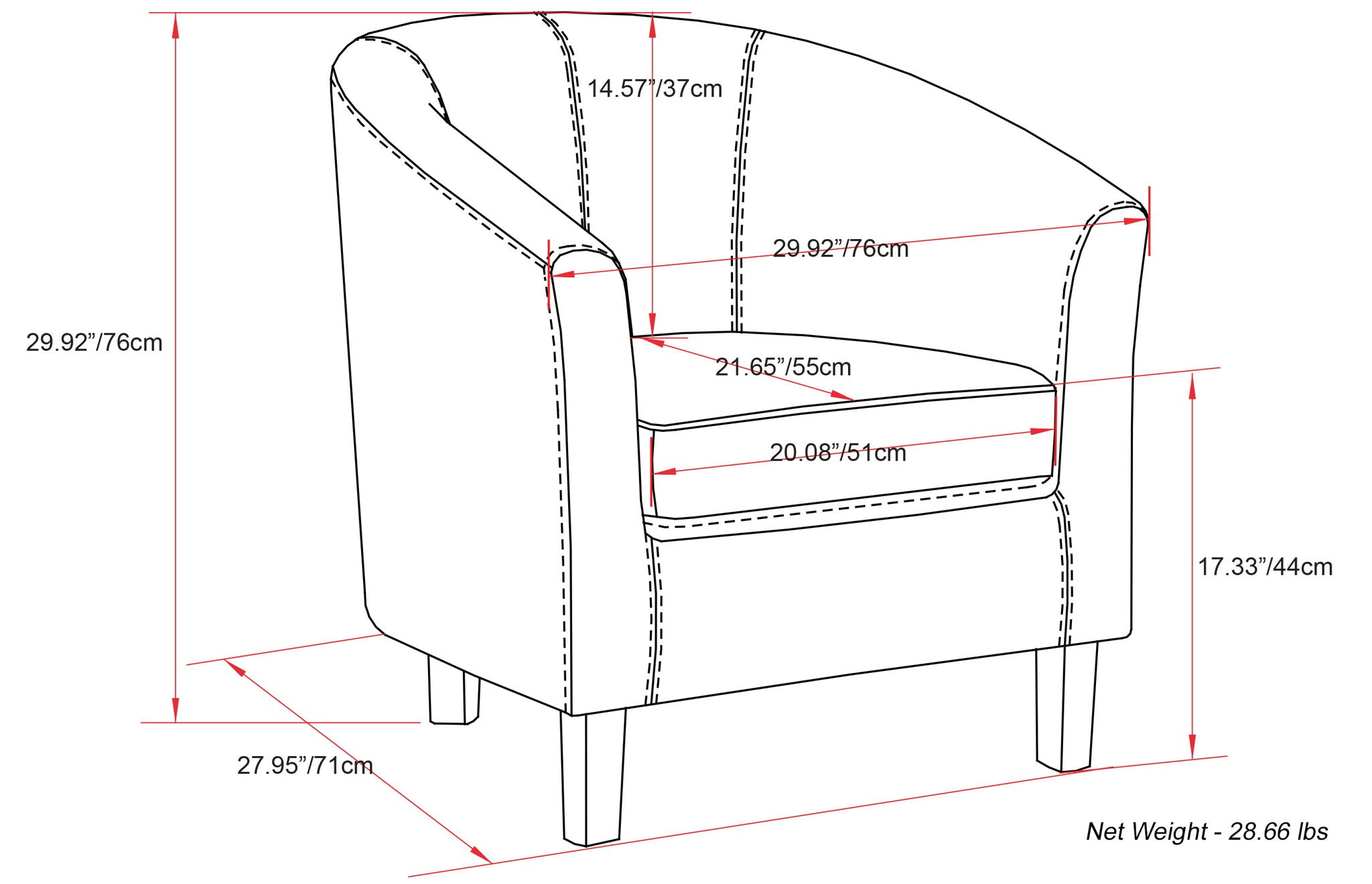 Austin - Transitional Tub Chair