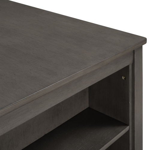 5 Pieces Counter Height Rustic Farmhouse Dining Room Wooden Bar Table Set With 2 Stools And 2 Chairs