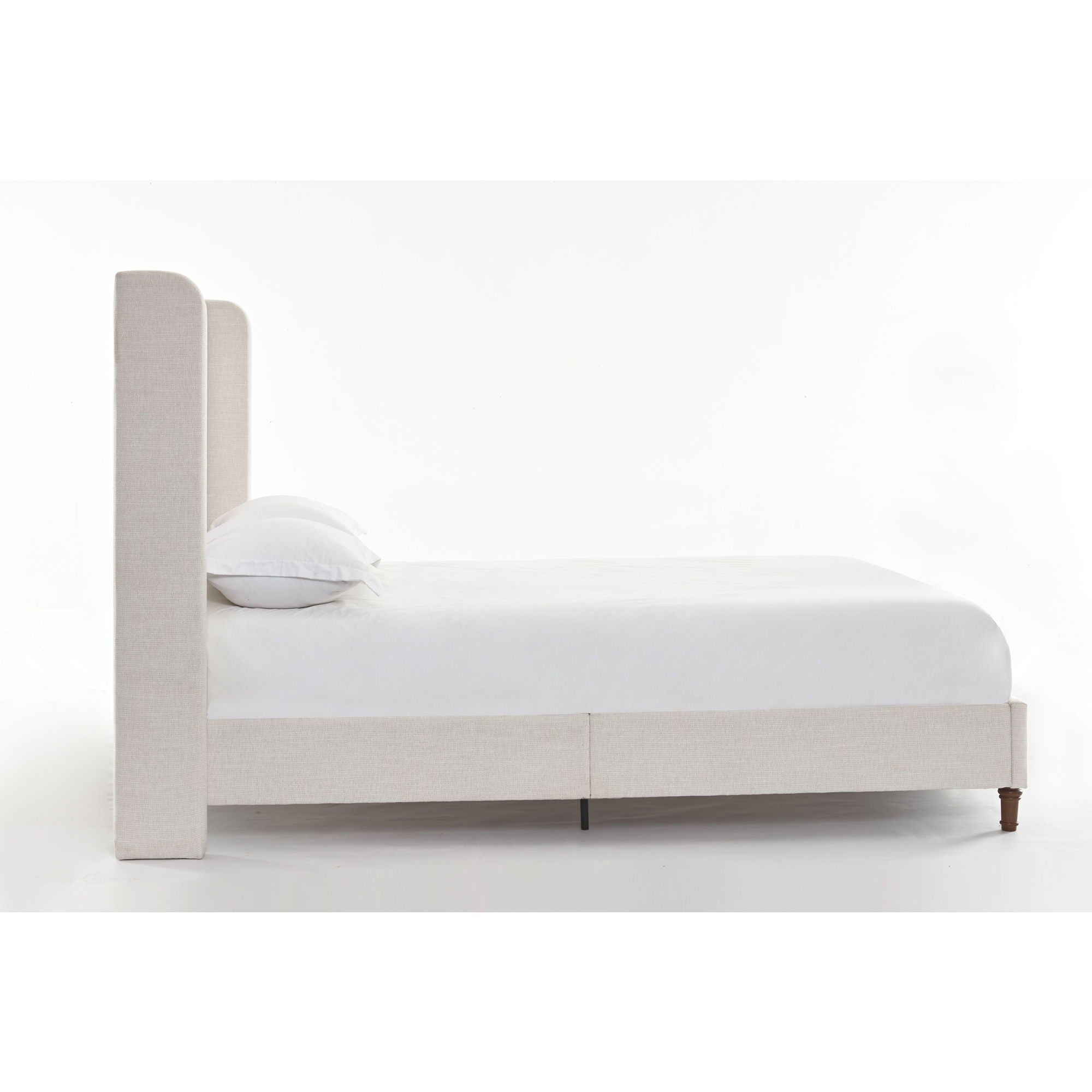 Hayden - Upholstered Wingback Bed With Tall Headboard