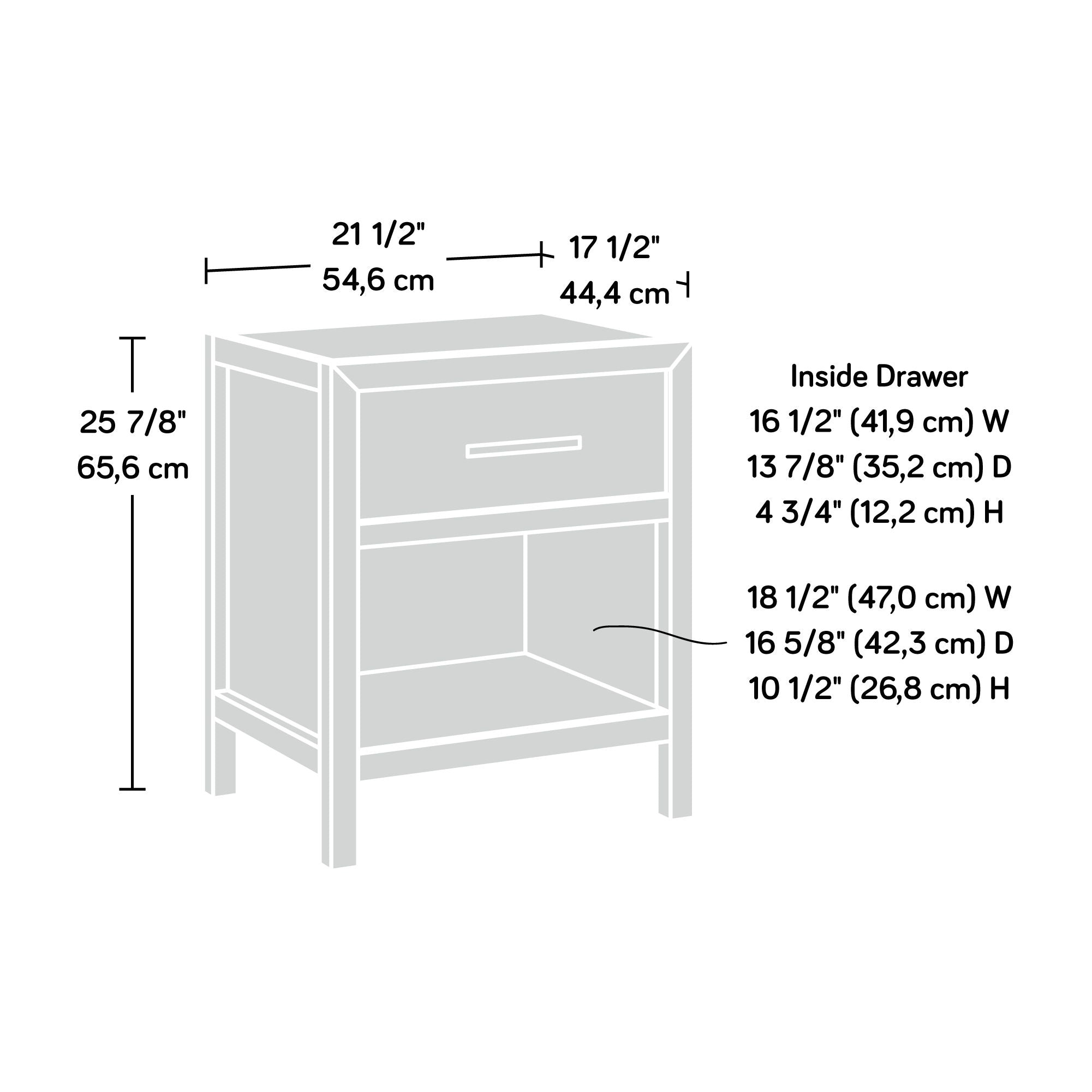 1-Drawer Night Stand in Prime Oak