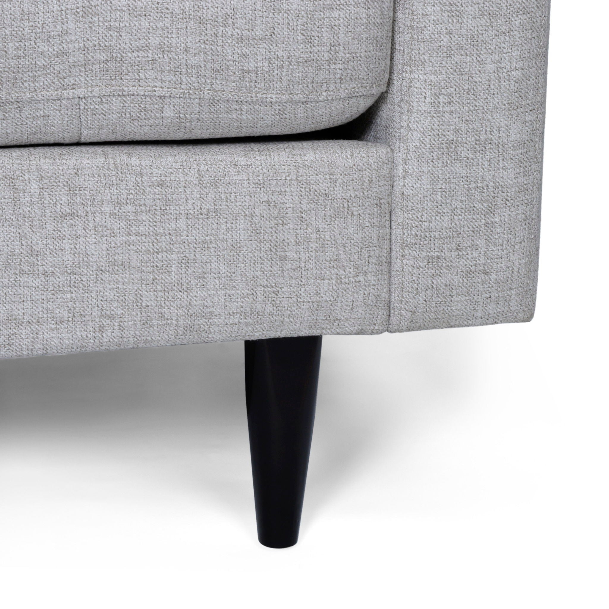 Jenny - Contemporary Tufted Fabric 3 Seater Sofa