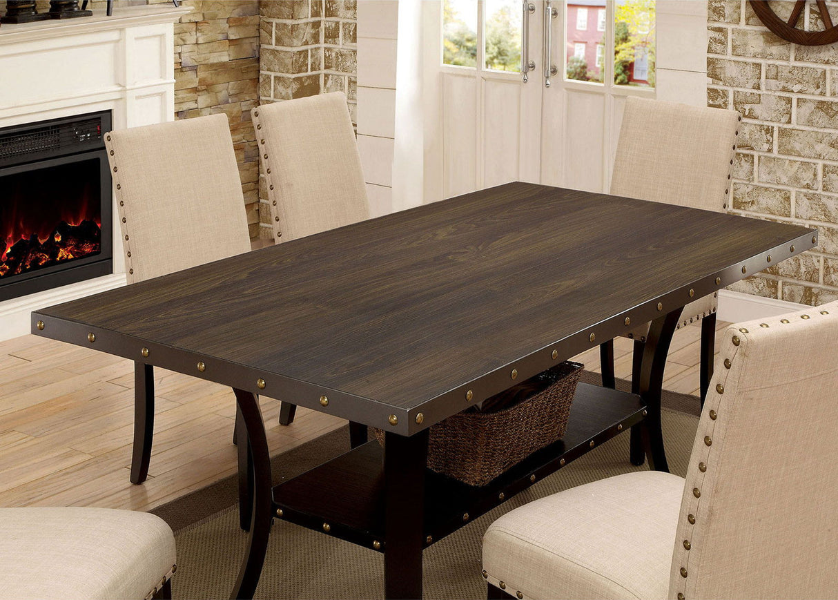 Kaitlin - Dining Table - Light Walnut / Beige