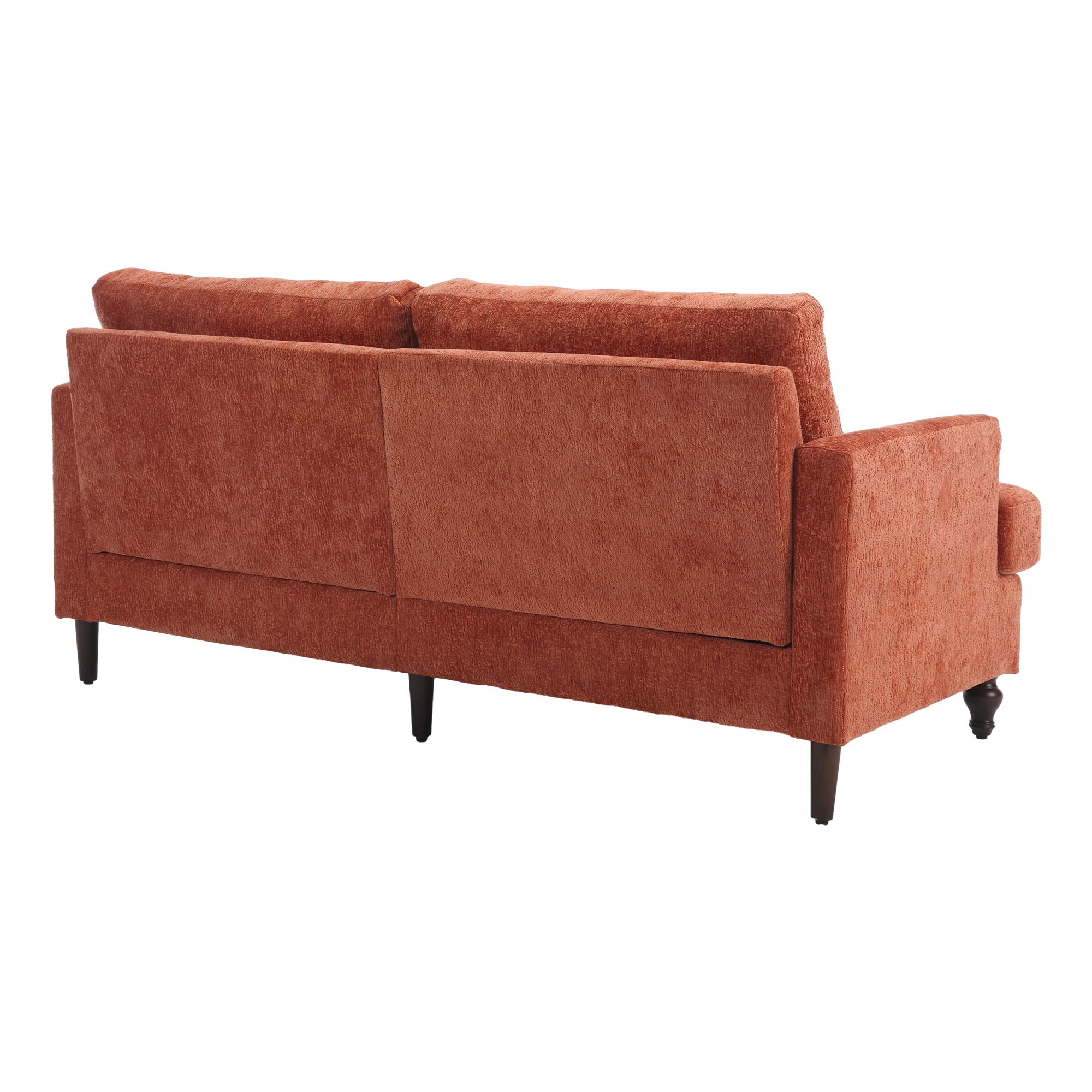 Mid Century Modern Fabric Loveseat Sofa, 2 Seat Upholstered Couch