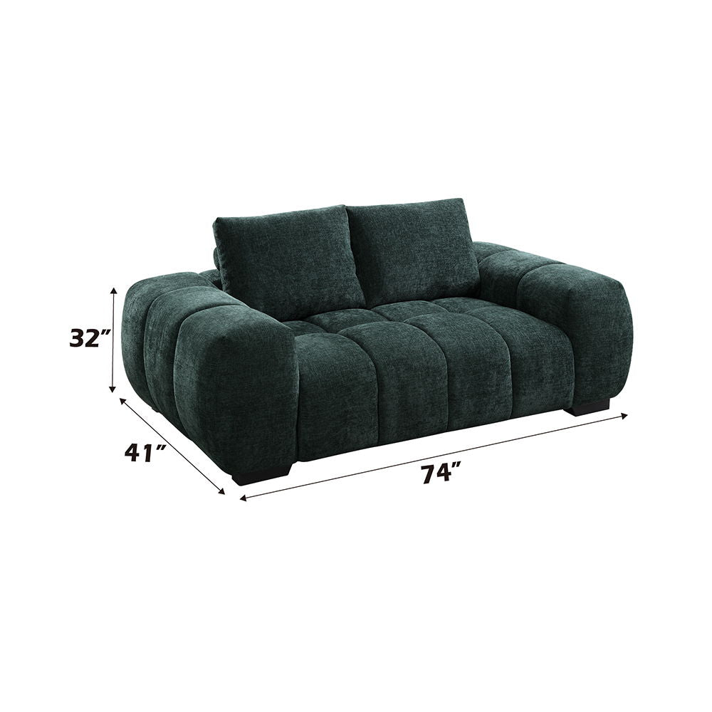 Ferrand - Loveseat - Green Linen
